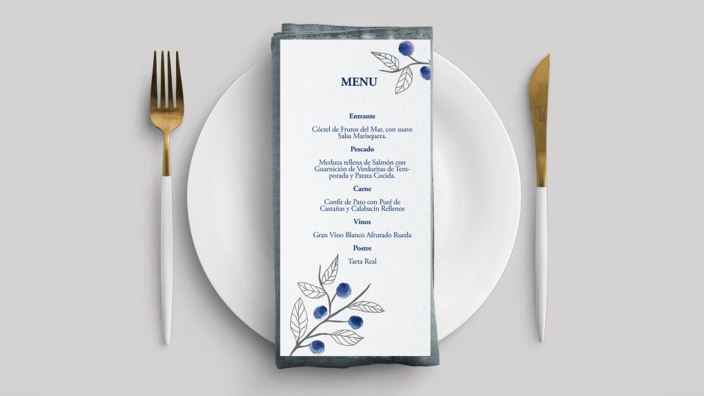 menu moras boda