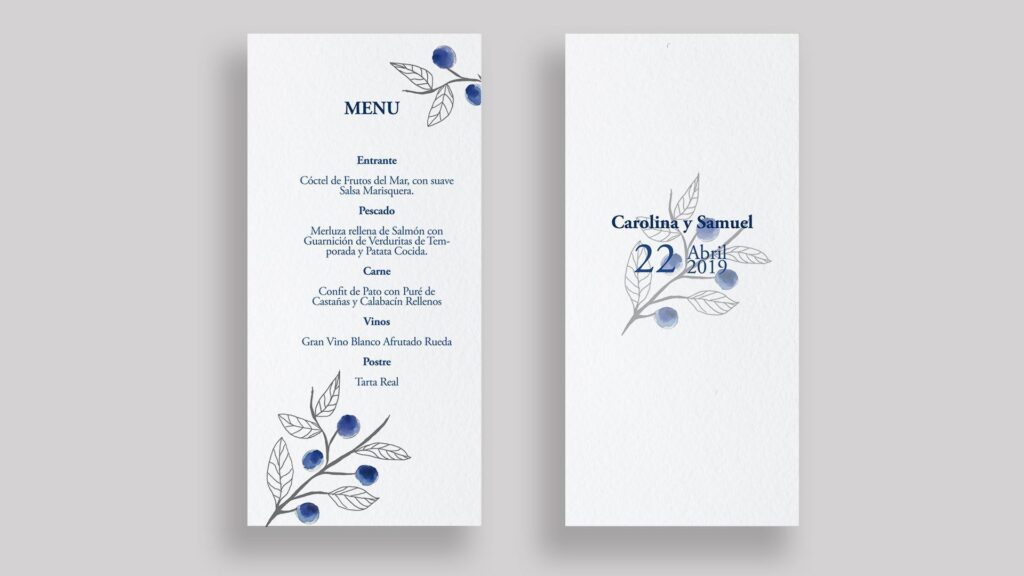 menu moras boda