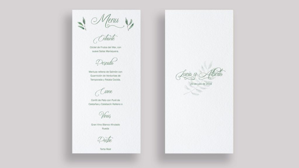 menu naturaleza minuta