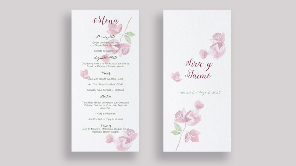 menu buganvilla boda