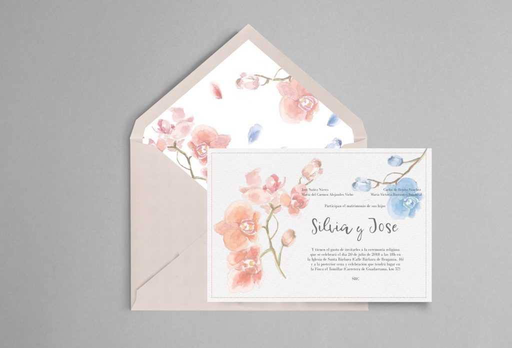 invitación de boda personalizada silvia de benito