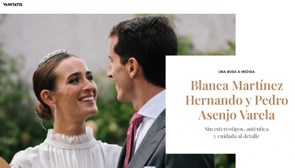 las invitaciones de blanca y pedro asenjo en la revista vanitatis de el confidencial