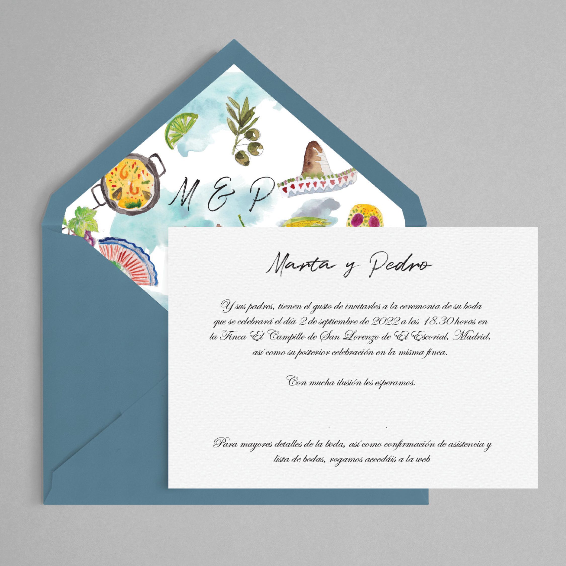 invitación Mexico personalizada