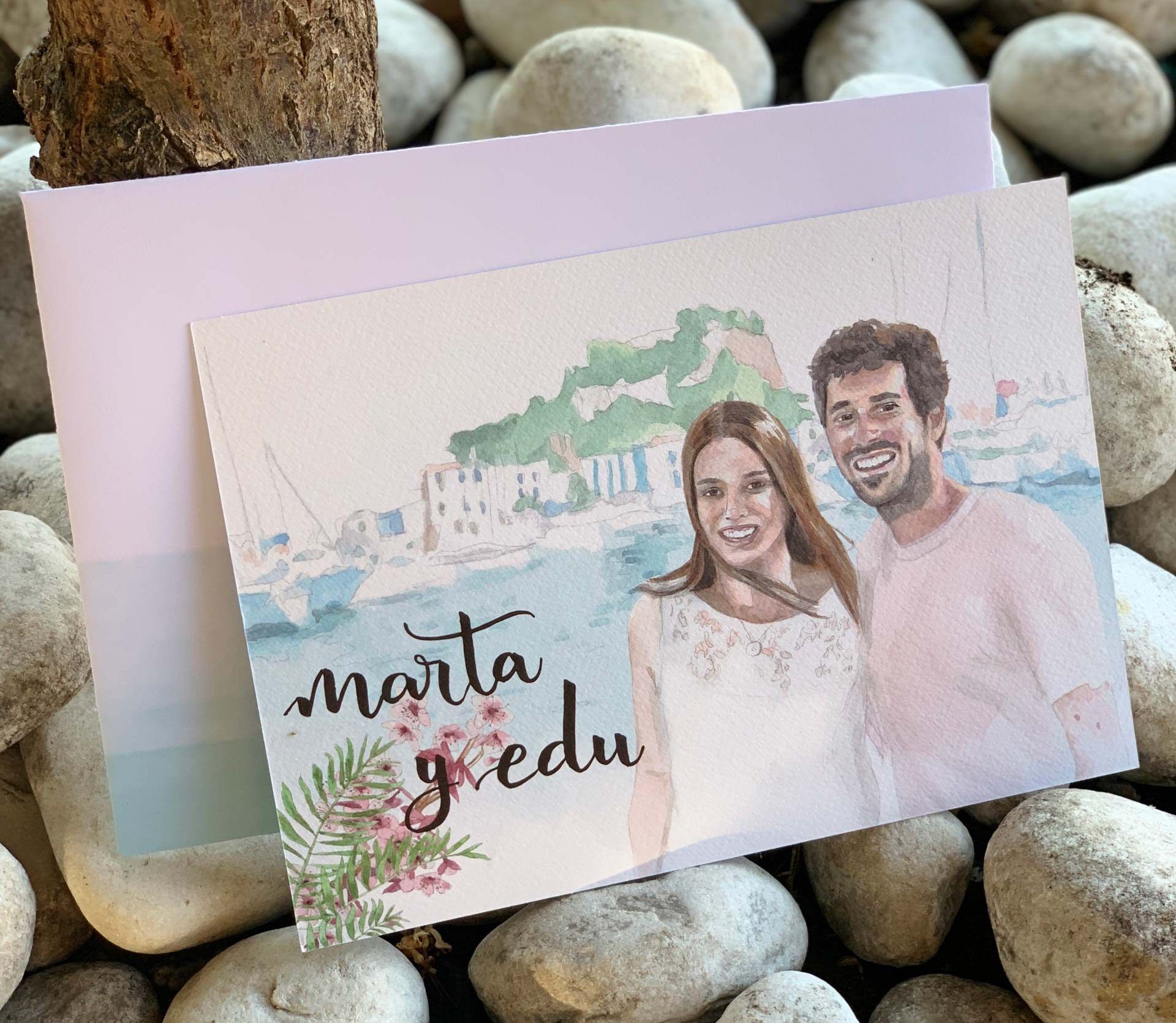 invitación personalizada retrato