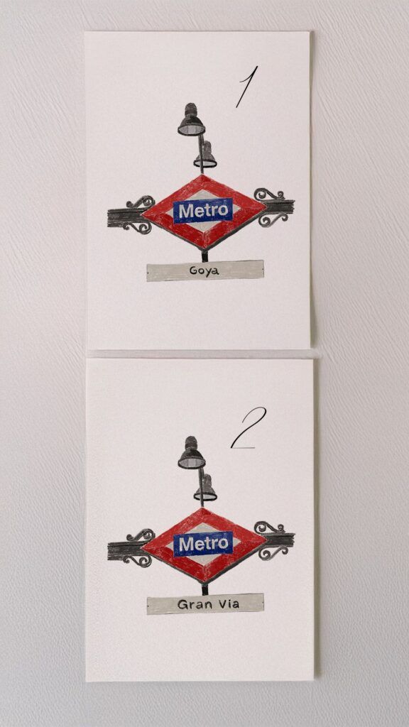 meseros de boda personalizados con temática metro