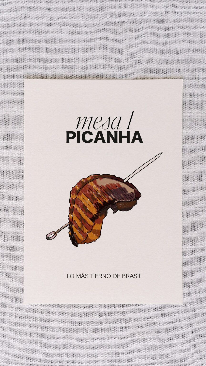Meseros de boda personalizados con temática barbacoa