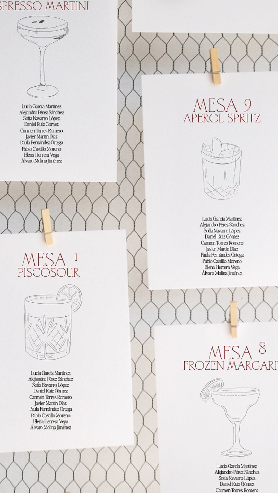 meseros seatingplan cocteles