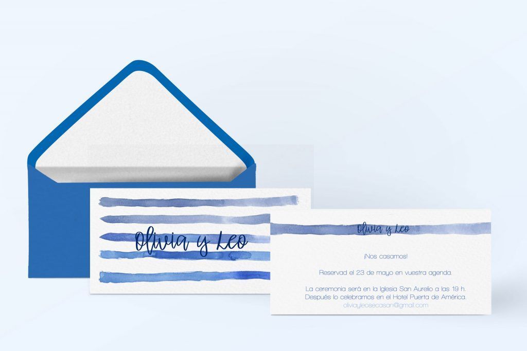 invitacion marinera acuarela artesana