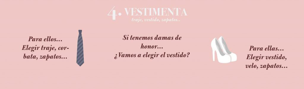 guia organizacion boda la vestimenta