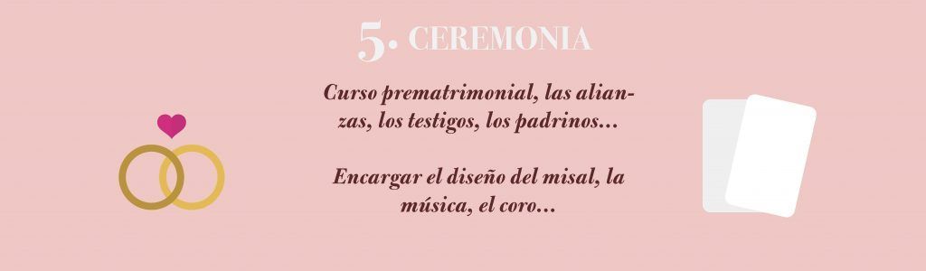 guia organizacion boda ceremonia