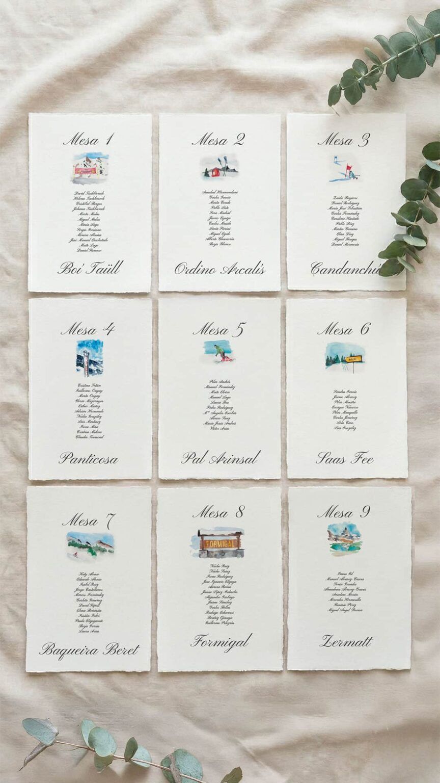 seating plan esqui boda