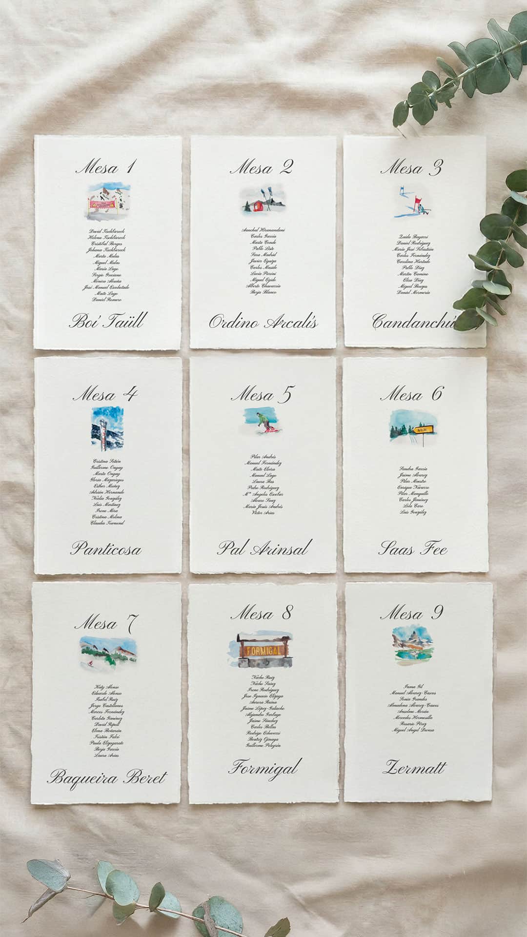 seating plan esqui boda