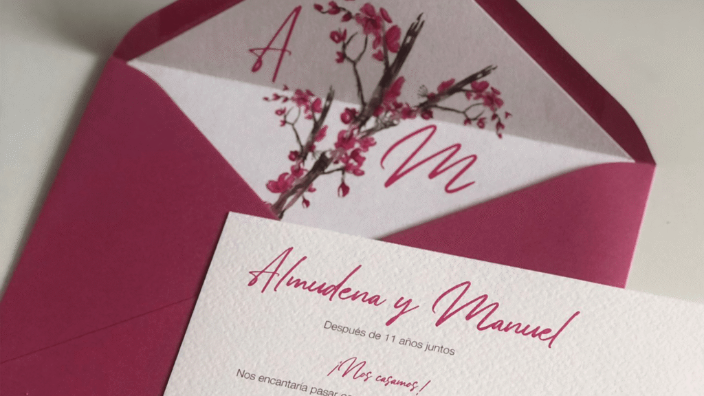 invitación personalizada pájaros jilguero