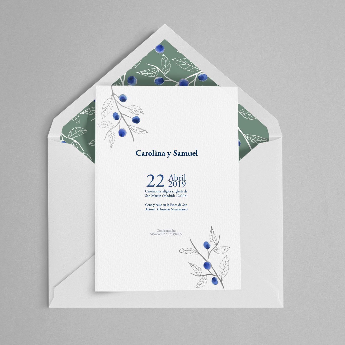 invitacion de boda moras