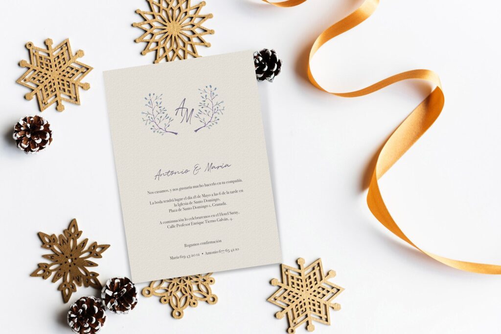 invitaciones de boda navidad el mejor momento