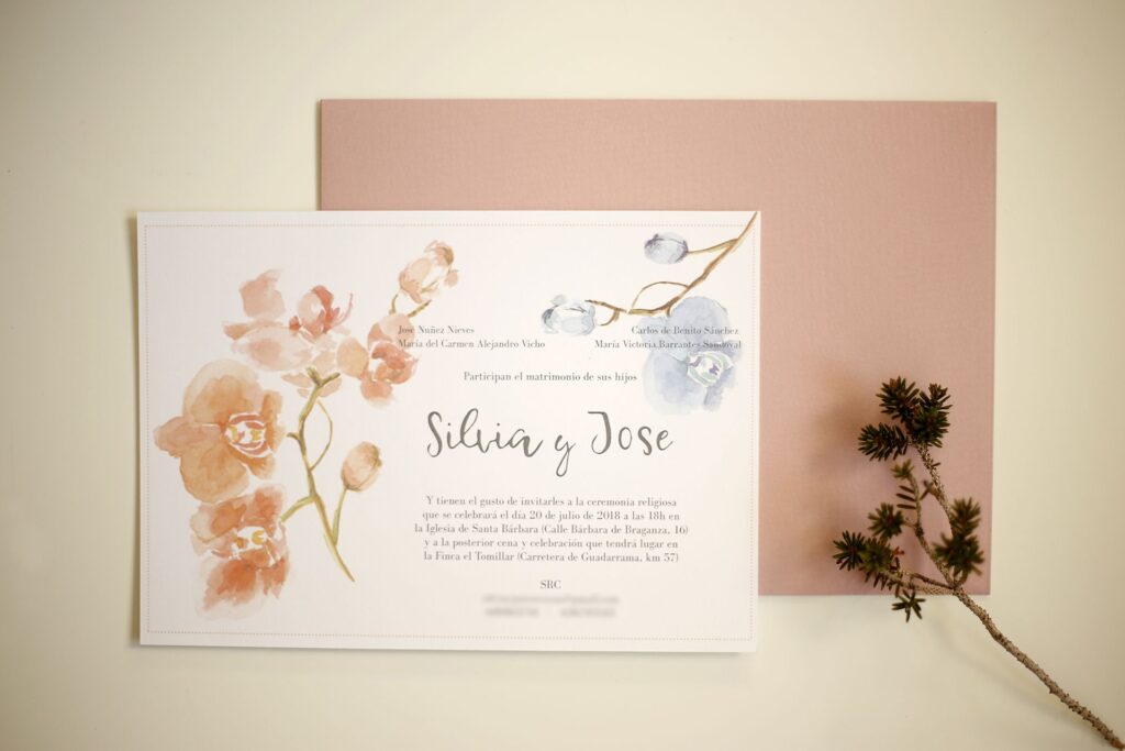invitación de boda personalizada silvia de benito
