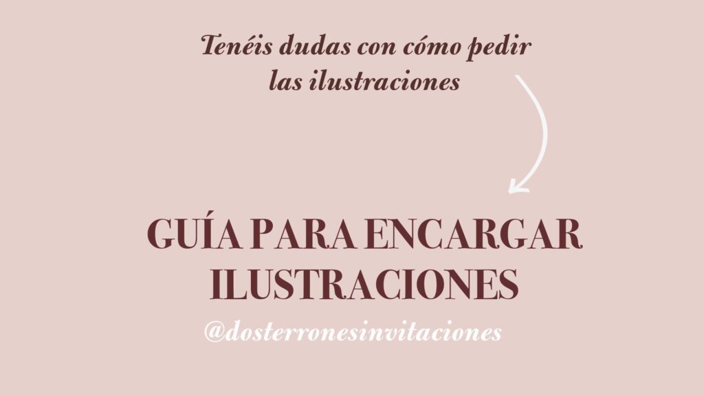 guia ilustarciones artesanas para invitaciones de boda