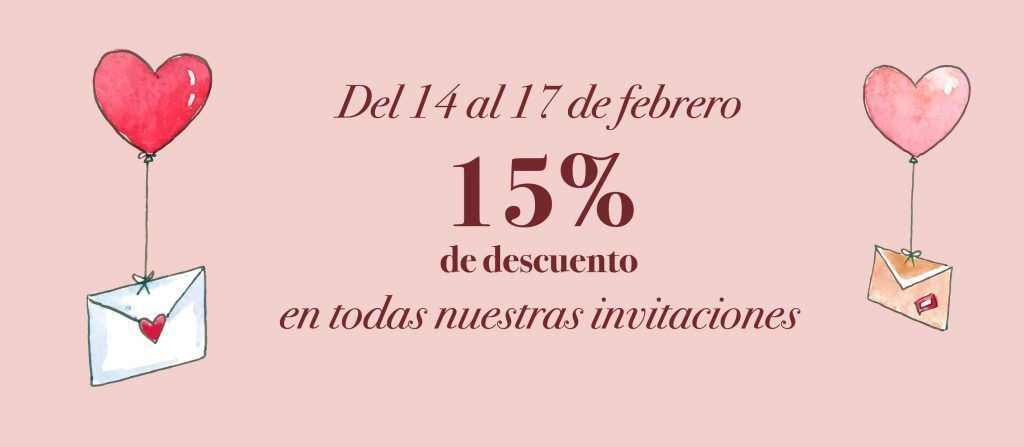 promocion descuento san valentin en dos terrones invitaciones